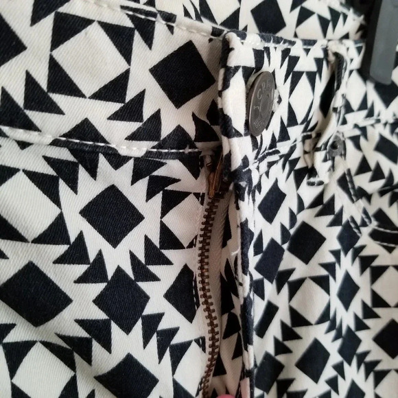 J.CREW Straight Jeans Women's Size 32 Multicolor Cotton Geometric Comfort Pocket - Picture 5 of 13